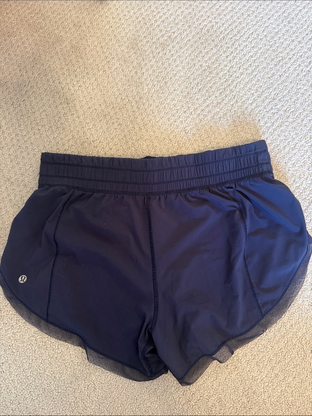 lululemon athletica Navy Athletic Running Shorts